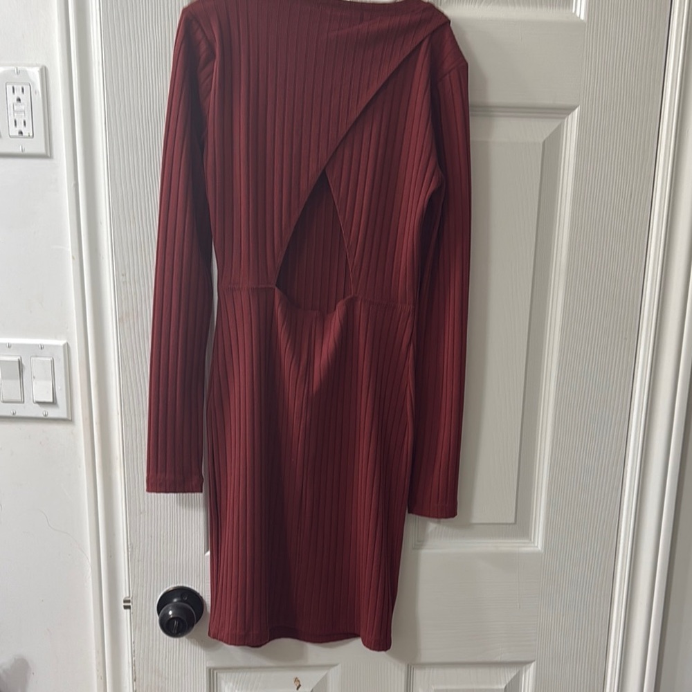Forever 21 Ribbed Dress with Cutout Back - US (S) Like New